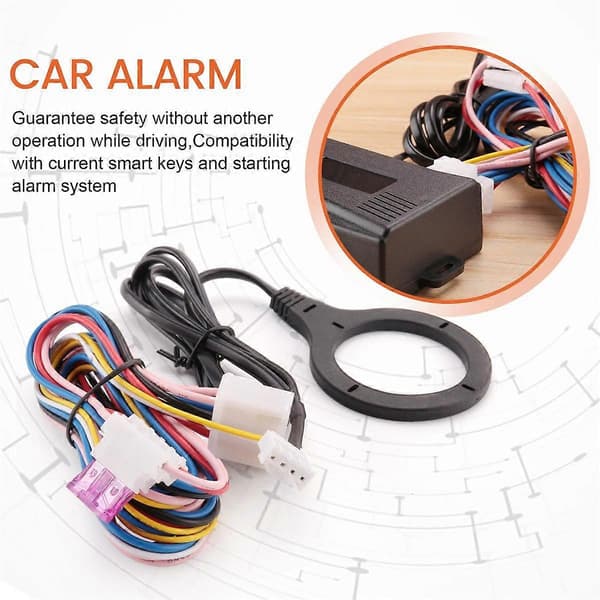 Smart Bilmotor Tryk Start Stop Knap Rfid Lås Tænding Nøglefri Adgang System Auto Start Stop Startspærre