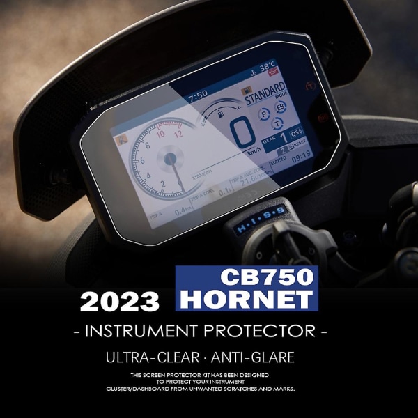 Cb750 Hornet Tillbehör Motorcykel Scratch Cluster Screen För Honda Cb 750 2023 Tft Tpu Instrumentbräda Skyddsinstrument Film