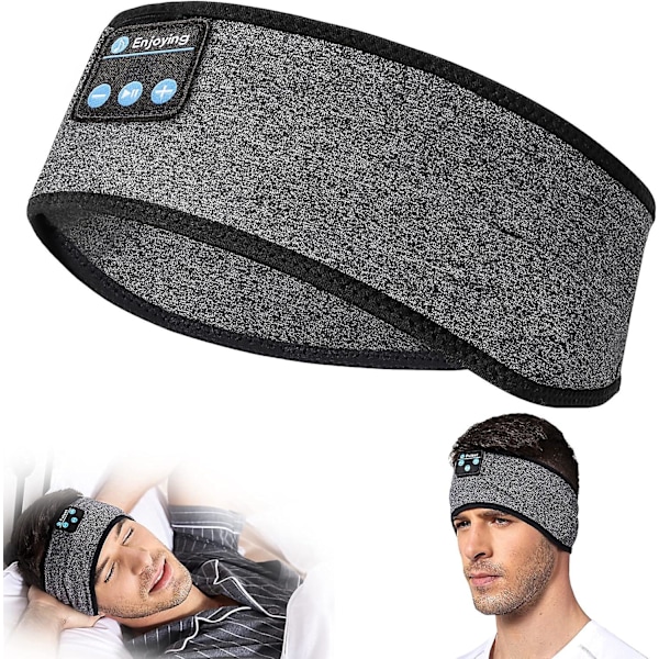 Hovetelefoner til søvn, Bluetooth-hovedbånd til søvn, støjreducerende søvnhovedbånd med ultratynde HD-stereo-højttalere, perfekt til at sove på siden