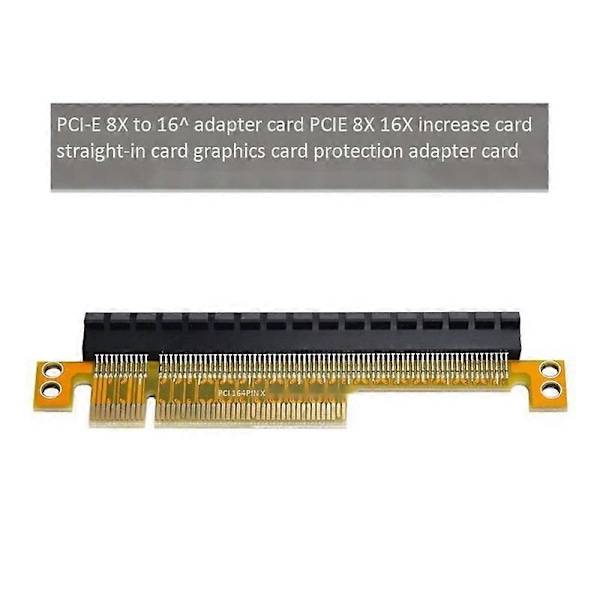 PCI-E Express 8X till 16X Förlängare Konverterare Riserkort Adapter Hane till Hona Förlängning