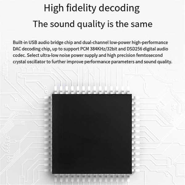 Dual CS43131 Chip Audio Module Hifi Lydkvalitet Digital Audio Dekodningsmodul 4.4+3.5+2.5USBc Digi