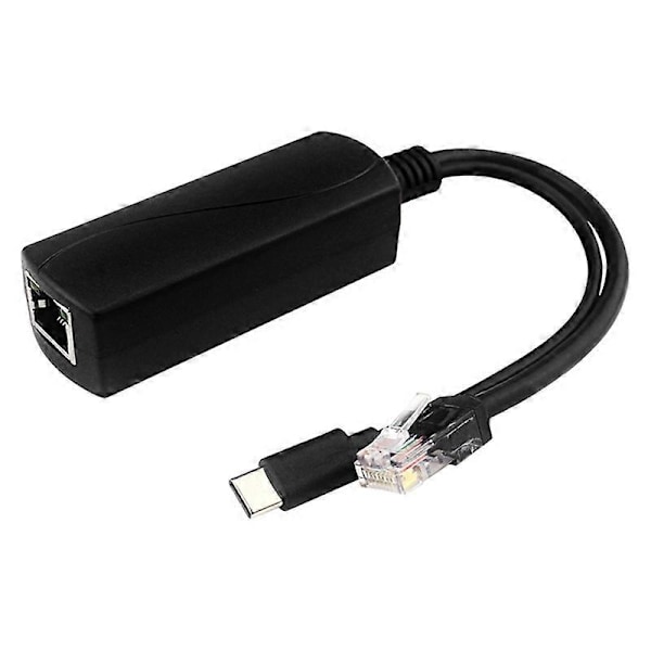 Gigabit POE Splitter 5V3A 1000Mbps Type-C Power over Ethernet CISCO:lle, HUAWEI:lle ja IP-kameroille