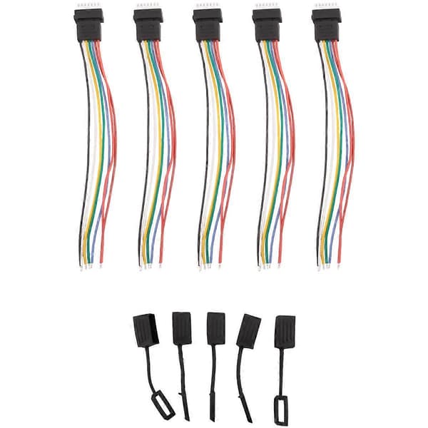5 stk. RC Fly 6S Balansehode med Hetteforlengelse Ladekabel Ledning 10 cm DIY for Li Po Batt