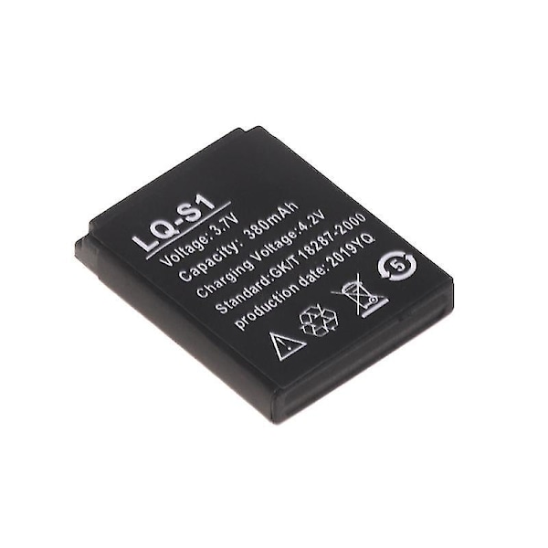 Lq-s1 3.7v 380mah Uppladdningsbart Li-ion-batteri för Smart Watch Ny