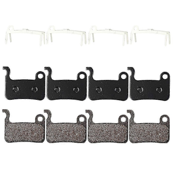 4 Pairs MTB Bicycle Resin Brake Pads Compatible Shimano Deore M596 M595 M535