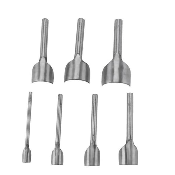 Sett med 7 halvrunde syl for DIY-prosjekter, for hjemmesøm av lær (10-40 mm) YYV