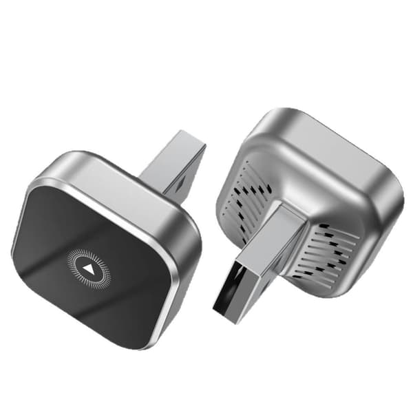 Trådløs CarPlay-adapter, 2-i-1 trådløs CarPlay-adapter, kablet til trådløs konvertering, plug and play, automatisk forbindelse
