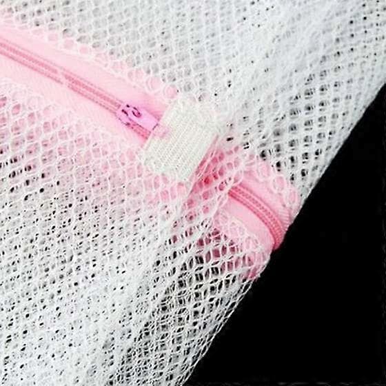 3 x Lynlås Vasketøjsnet Vaskeposer Net Strømper Undertøj Vask 1 Stor 2 Medium