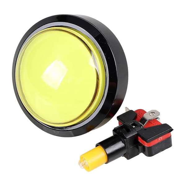 5X Knapper 60mm Kuppel 2.36 Tommer LED Trykknap med -Switch til Maskinkonsol