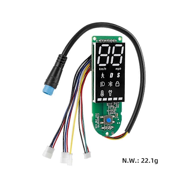 Elektrisk Sparkesykkel Tilbehør Hovedkort LED Display Dashboard for 1S Elektrisk Sparkesykkel Deler