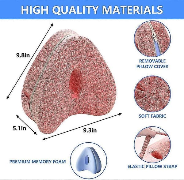 Knepute for sidesovere, benpute memory foam ortopedisk knepute
