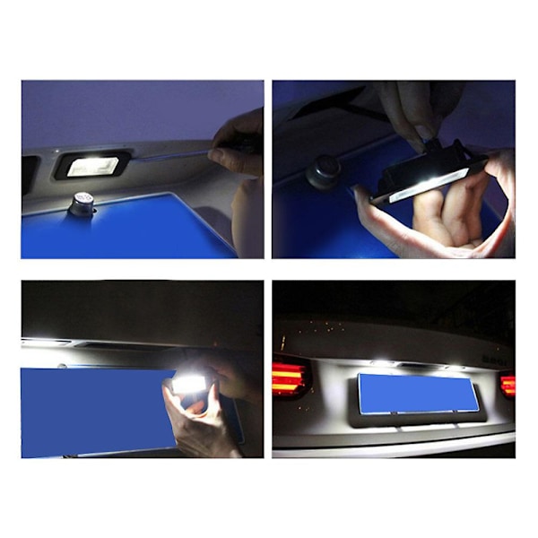 18 LED-nummerplåtsbelysning för Volvo S80 S60 V70 Xc70 Xc90 (2 st/set)