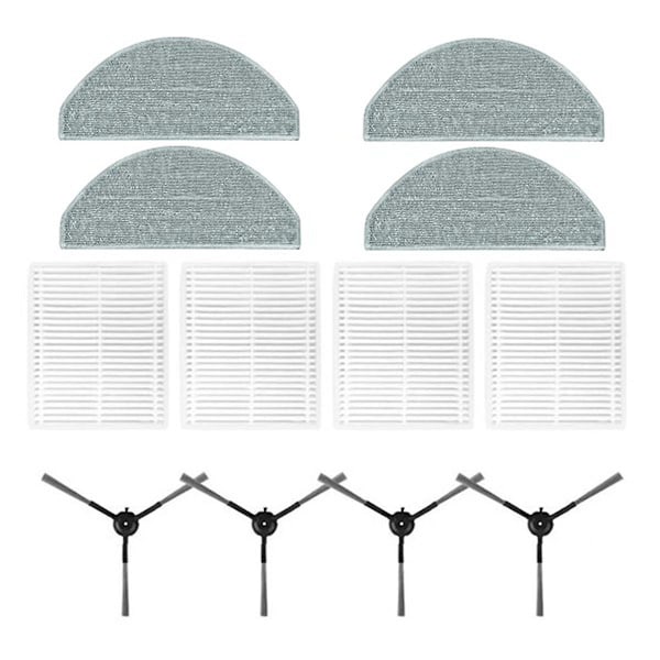 Reservedeler for L60 L50 - Sidebørste, HEPA-filter og moppklut
