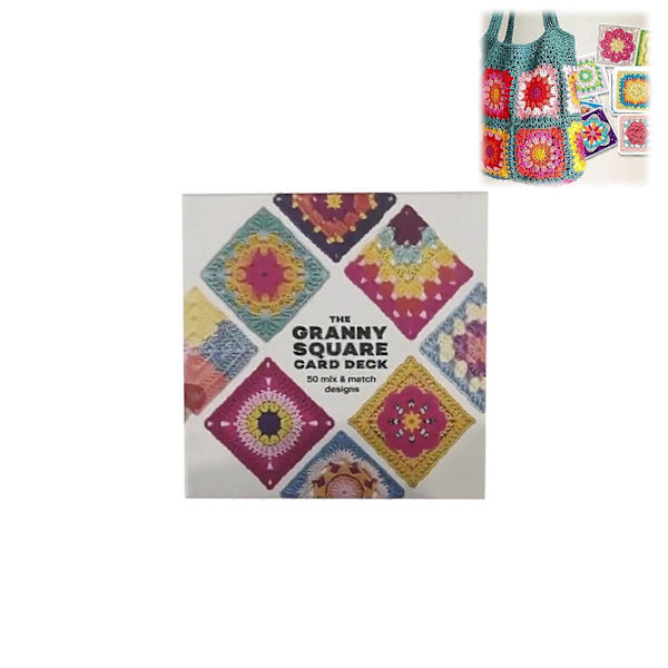Granny Square Kortdæk - 50 Mix & Match Designs NY