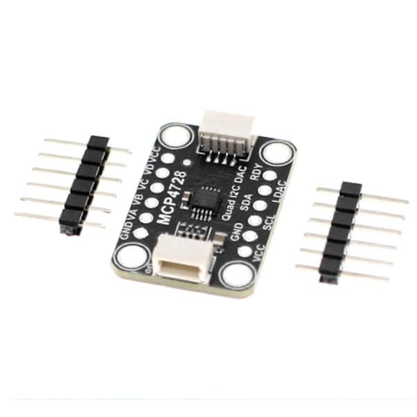MCP4728 Quad DAC Output Sensor Modul med EEPROM Modul Kompatibel med STEMMA QT Qwiic