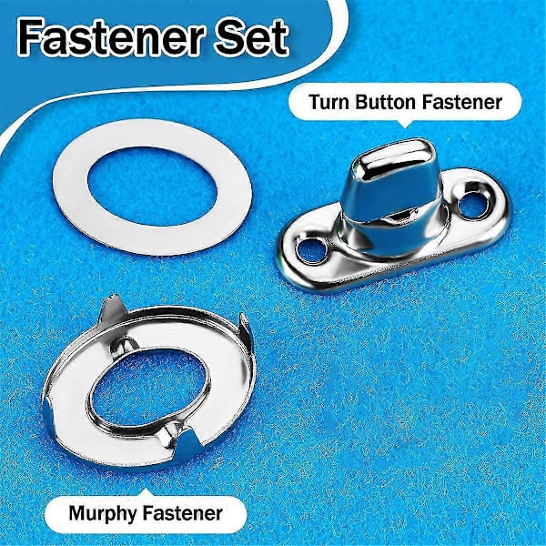 20 Sett Marine Grade Twist Lock Festespenner Svingknapp Øye og Stud, For Lerret Festespenner Svingknapper