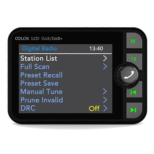Auton DAB Bluetooth MP3 Digitaalinen Radio Graafinen Näyttö Värinäyttö Autotarvikkeet