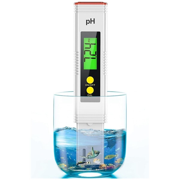 PH-mätare för vatten, PH-testare 0,01 Vattenkvalitetsmätare med hög noggrannhet med 0-14 PH-mätområde, PH-mätare