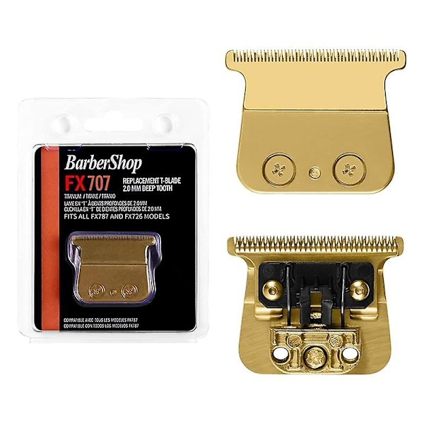 Replacement Blades for BaBylissPRO FX787 & FX726 Trimmers, FX707 Replacement Blades Gold