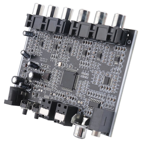 5.1 Kanal Ljuddekoder PCM Digital Optisk Koaxial DTS RCA HiFi Stereo Ljud Hemmabio Dekoder