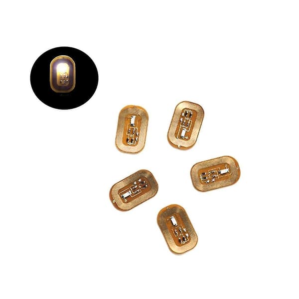 5 st Nfc Flash Nagelsticker Led Bare Chip Intelligent Luminous Nagellamp Nagelsticker Förbättring,