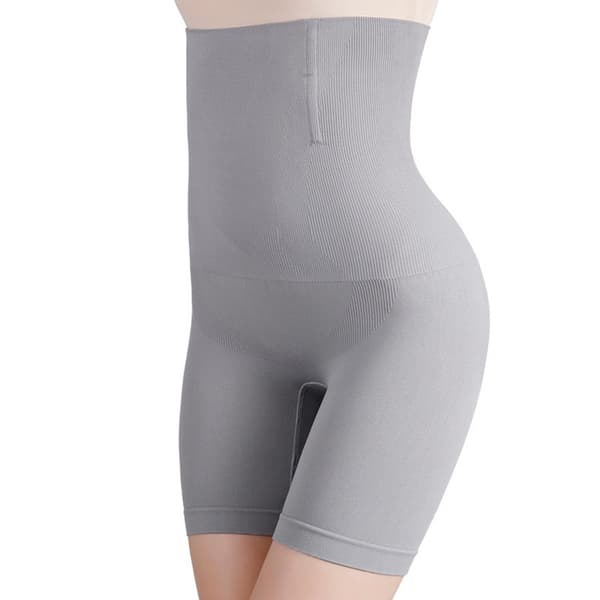 Shapewear til numse, mave og lår - højtaljet korrigerende undertøj - grå - størrelse 4XL