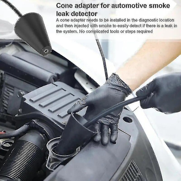 Savukartiovuodonilmaisin Kannettava kartiosovitin Savudiagnostiikka Autoteollisuudelle Savukartiovuodonilmaisin Ammattimainen pakoputki