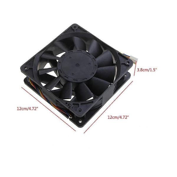 DC Børsteløs Blæser D12BM-12D 12CM Køleblæser 120mm DC12V 2.3A CPU Køleblæser