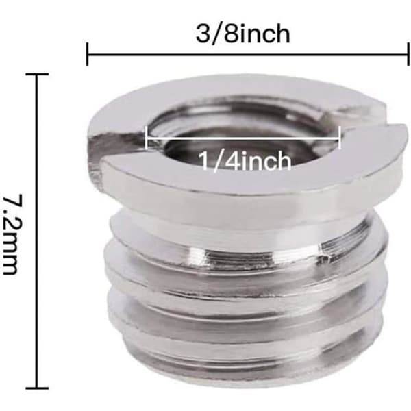 12 metalskruekonvertere, 14-38 mm adaptere til PZCC stativer og monopodder