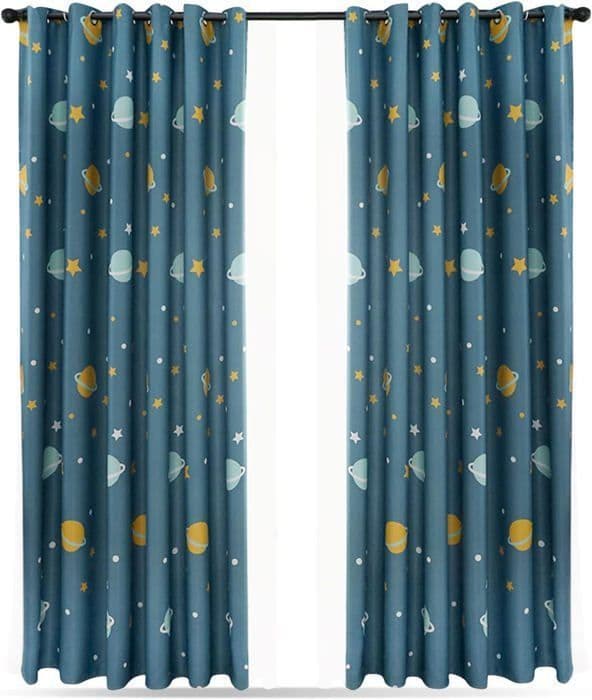 Mørkleggingsgardiner - YYV - KLOKKE - Polyester - Innendørs - Barnestil