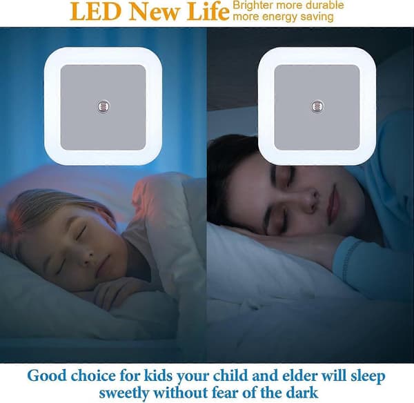 12-pack LED-nattlampor som ansluts till vägg med smart sensor