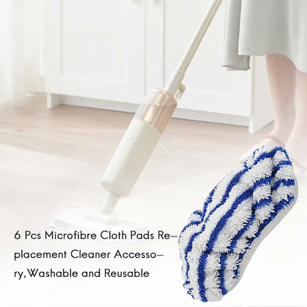 Rowenta Clean&Steam ZR005801 Mikrofiberklut Pads Erstatning (6 stk)