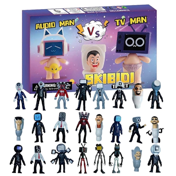 Skibidi Figur Toilet Julekalender 2024