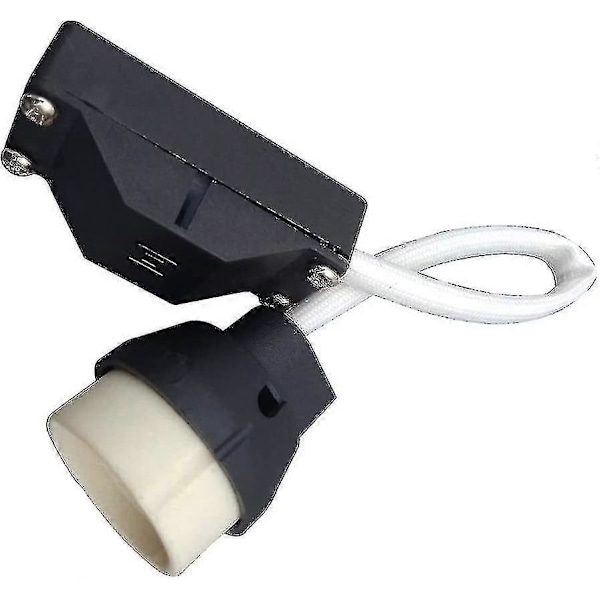 (6-pak) GU10 Lampeholder Keramisk Base og Klemmblokk/bro med Kabel og Isolasjonshylse - Pærekontakt Adapter for LED og Halogen