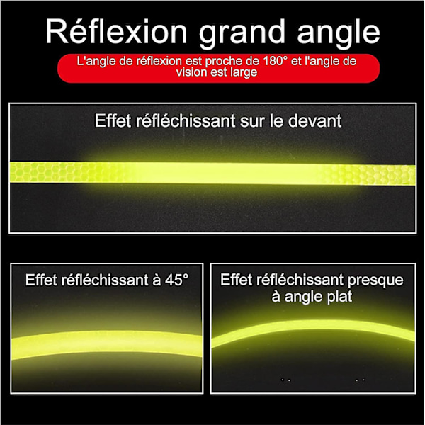 Reflekterande Tejp med Lim 5 Rullar Självhäftande Reflekterande Tejp 40 Meter Reflekterande Tejp Säkerhetsvarning Synlighet Reflekterande Tejp För Bil Motorcykel B