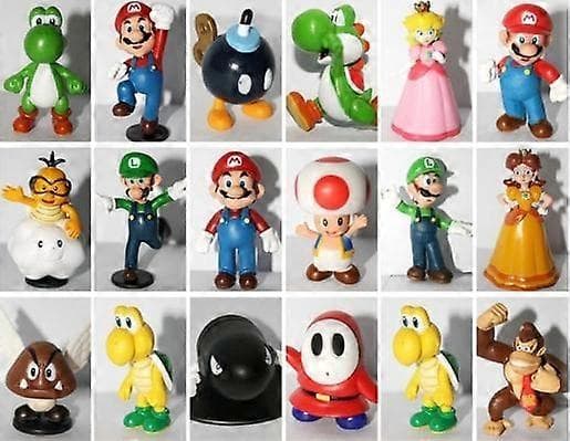 Super Mario 18-pak Figur Julegaver