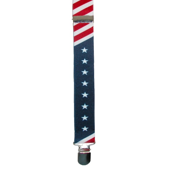 CTM Elastiske Stjerner og Striber Amerikansk Flag Klips-End Seler
