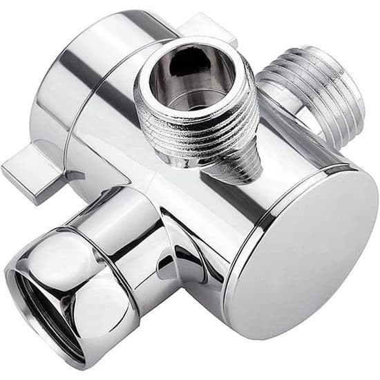 Omskifterventil - PZCC - 3-vejs G12in - Multifunktionel - Messing - 1/2\" Han