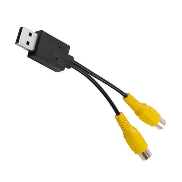 Bil Video Utgangsboks USB-port til CVBS Adapter Bærbar RCA Videoutgangskabel for Android Multimedia