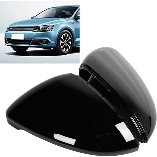 Blank sort sidespejlkappe til VW Golf MK7 2014+