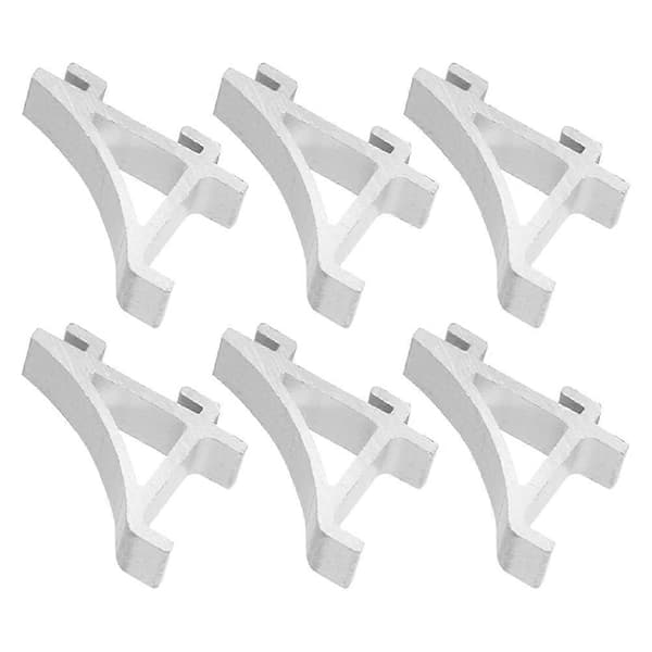 Fryshyllklämmor Aluminium Kylskåpshyllklämmor Liten klämma Silver 6st