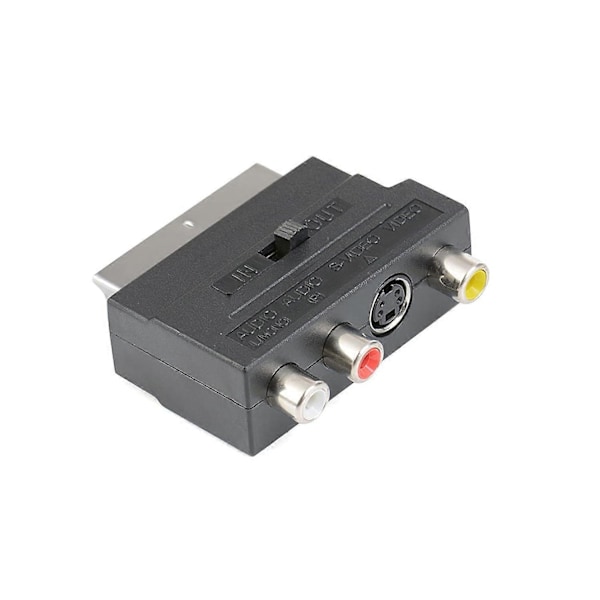 SCART-sovitin - SCART 3 RCA:lle ja S-Video-sovittimelle