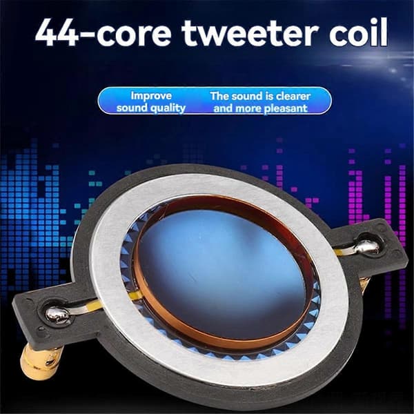 Högtalare 44 Core 44,4 mm Diskant Diskant Talspole Ersättningsmembran Högfrekvent Membran