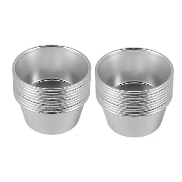 20 Stykker Individuelle Forme Buddingforme Kopper Mini Chokolade Smeltede Pander Non-Stick Cupcake Kage Cookie Buddingform