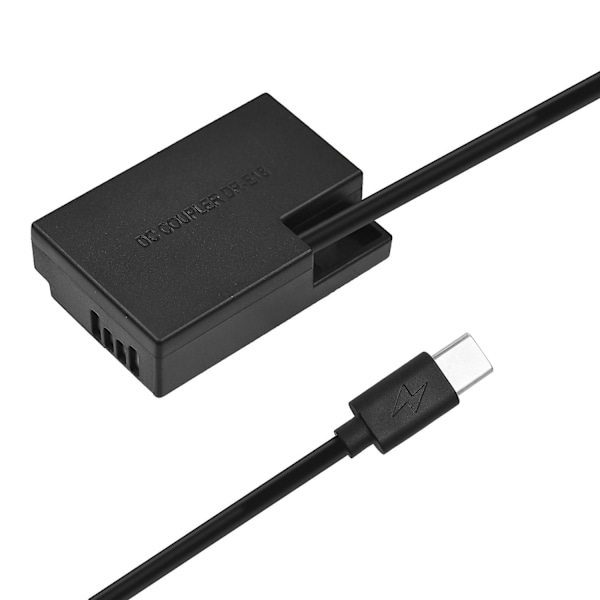 Type C til DR-E18 DC-kobling LP-E17 Dummy Batteriutskifting for Canon RP EOS 77D 200D 250D 750D 760