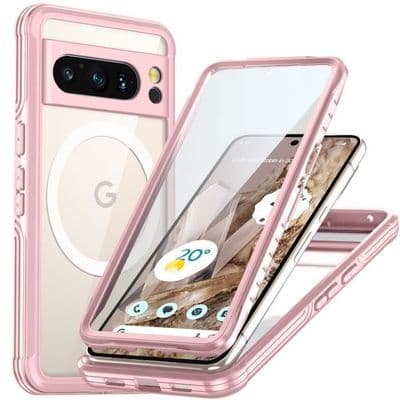 Magnetiskt stötsäkert fodral för Google Pixel 8 Pro Rosa YYV