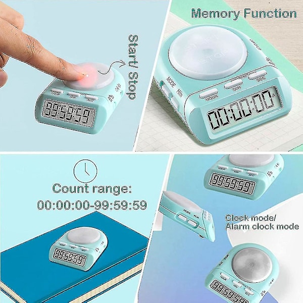 Elektronisk timer digital påminnelse alarmklocka timer nedräkningstimer vågformad timer