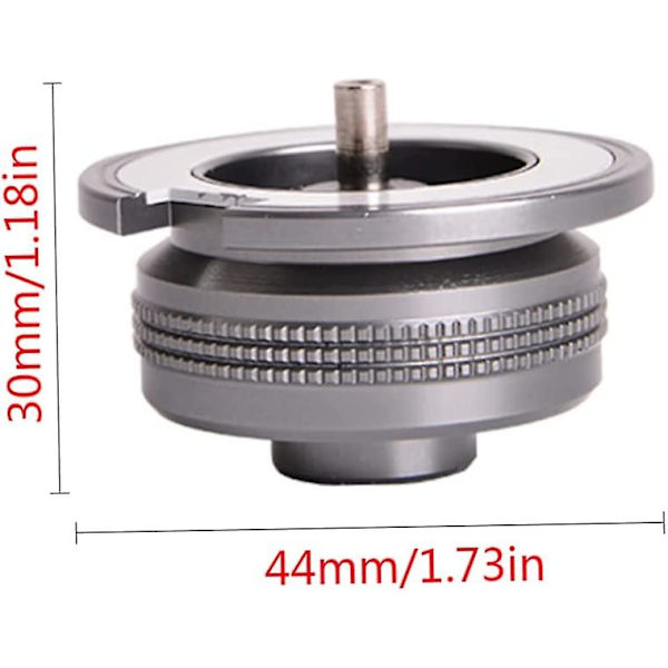 Gasadapter Konverter Camping Kogeplade Forbindelse Gasflaske Adapter Til Udendørs Vandreture Picnic Trekking Indendørs Gaspatroner (farve: sølv) (1 stk)