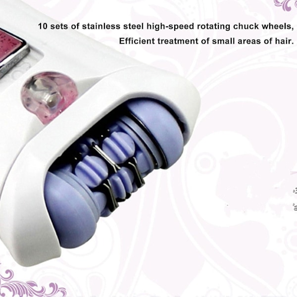 Glat Glide Epilator til Kvinder Ansigt - Krop og Ansigtshårfjerning Gratis Forsendelse