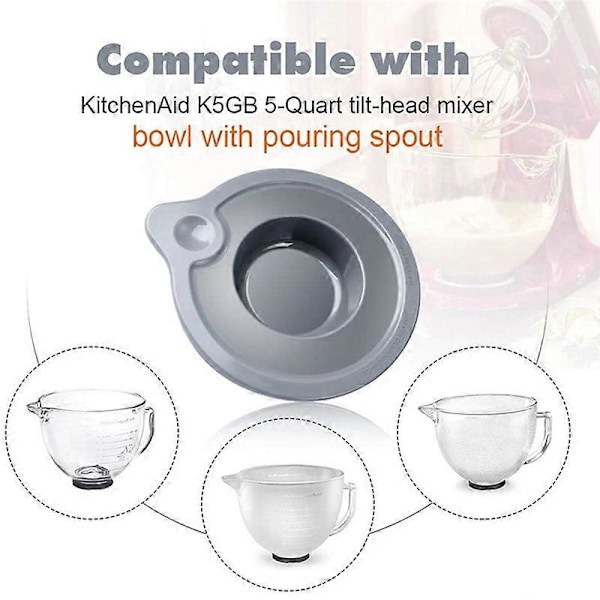 Låg til skål til Kitchenaid K5GB 5-Quart Mixer Glas Skål Holder KSM150PS KSM152PS/K